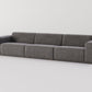 " DOFF" Modular Sectional Sofa with Ottoman Fabric -Charcoal