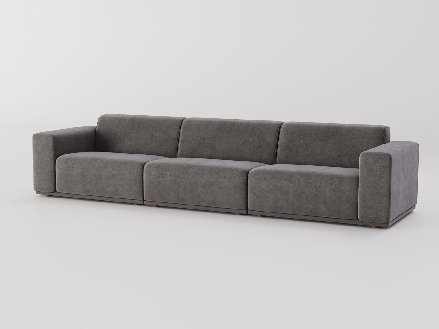 " DOFF" Modular Sectional Sofa with Ottoman Fabric -Charcoal