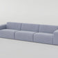 " DOFF" Modular Sectional Sofa with Ottoman Fabric -Light Grey