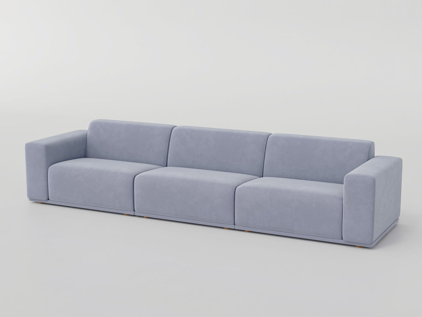 " DOFF" Modular Sectional Sofa with Ottoman Fabric -Light Grey