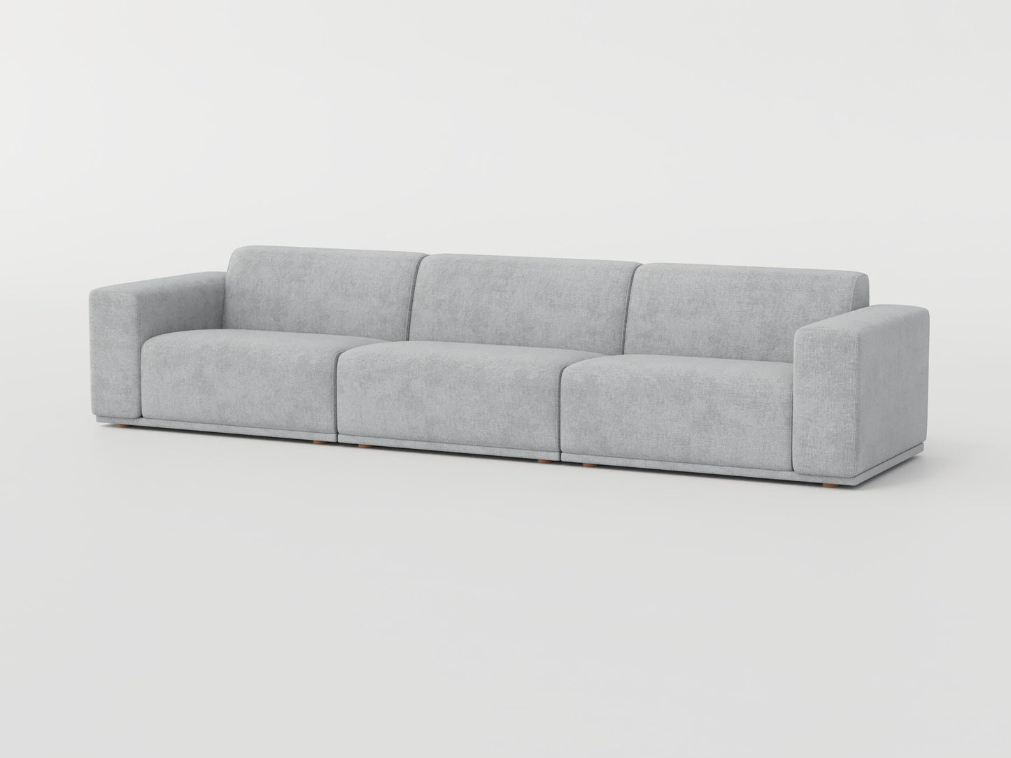 " DOFF" Modular Sectional Sofa with Ottoman Fabric -Smoke Grey