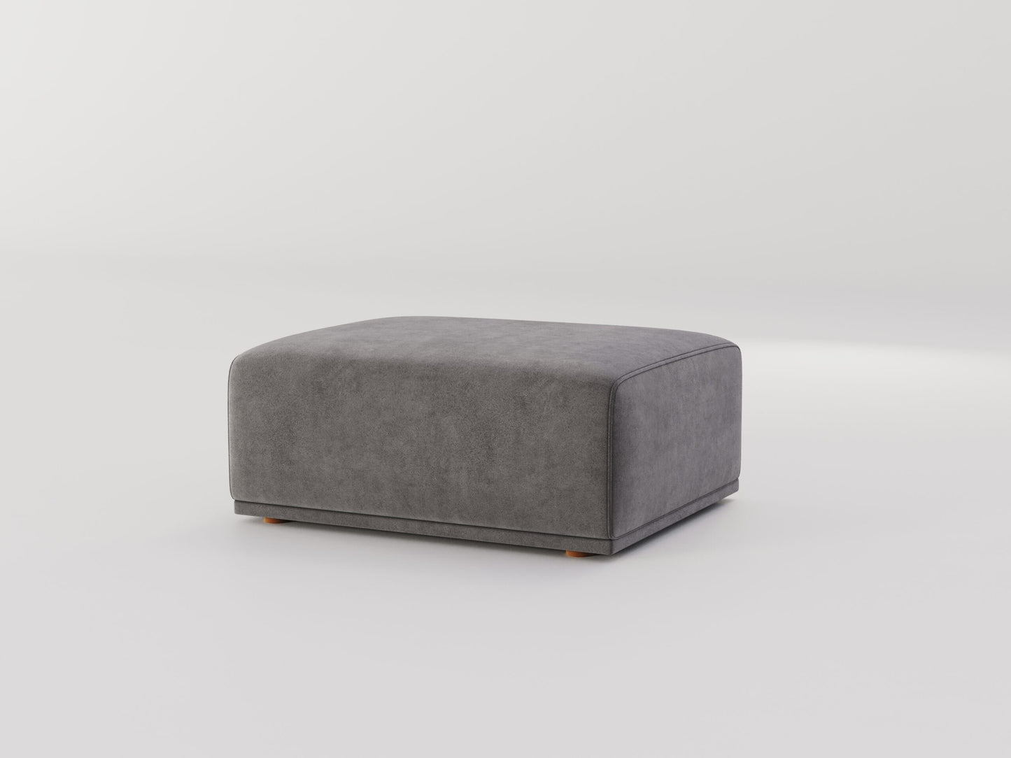 " DOFF" Modular Sectional Sofa with Ottoman Fabric -Charcoal