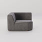 " DOFF" Modular Sectional Sofa with Ottoman Fabric -Charcoal