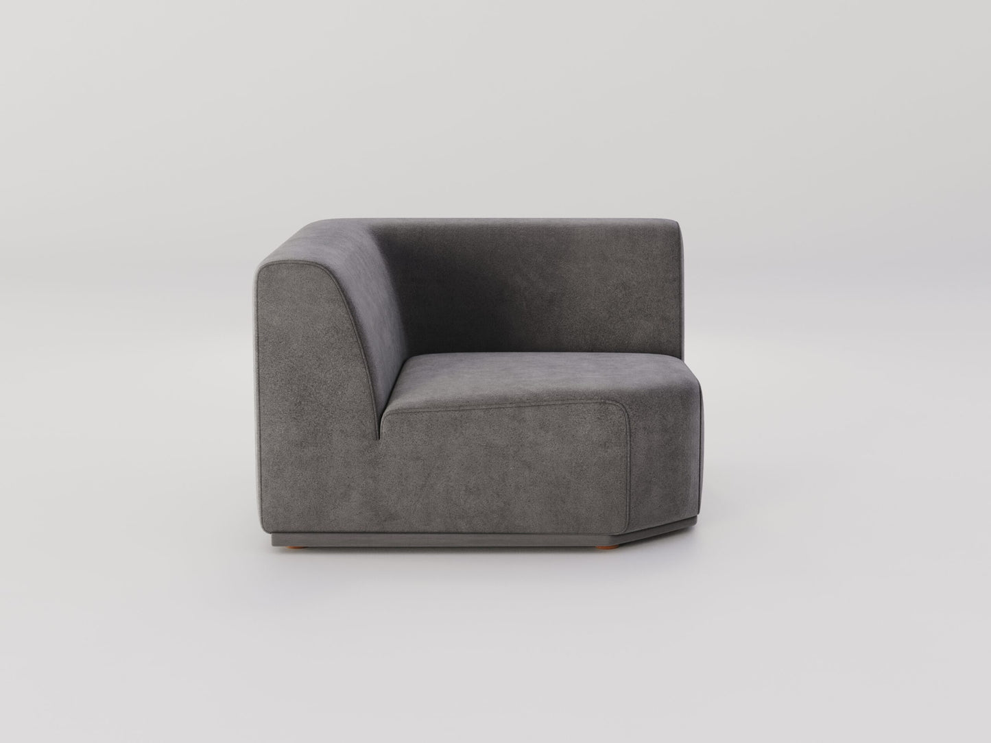 " DOFF" Modular Sectional Sofa with Ottoman Fabric -Charcoal