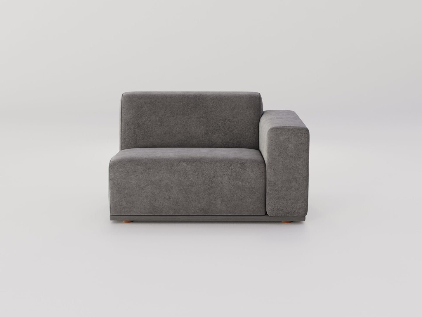 " DOFF" Modular Sectional Sofa with Ottoman Fabric -Charcoal