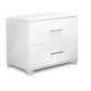 NAHG-WH Bedside Table with 2 Drawers -White