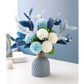 Topleo Blue Nordic exquisite ceramic flower