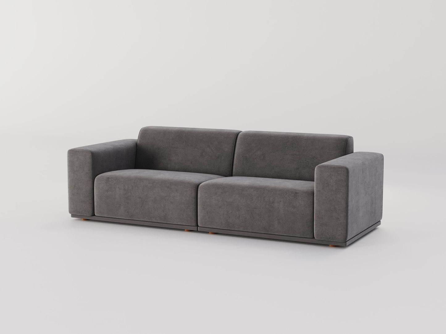 " DOFF" Modular Sectional Sofa with Ottoman Fabric -Charcoal