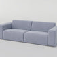 " DOFF" Modular Sectional Sofa with Ottoman Fabric -Light Grey