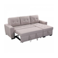 "FABIANA" Pull-out Sofa Bed Reversible Fabric Beige