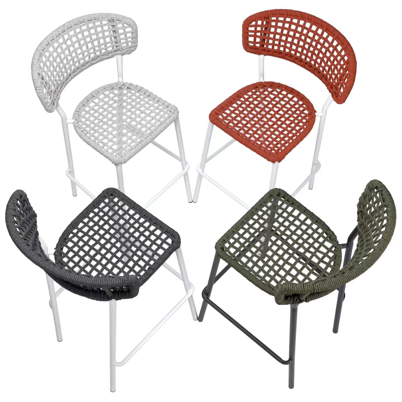 MARIPOSA Outdoor Dining Chair Barstool with Rope