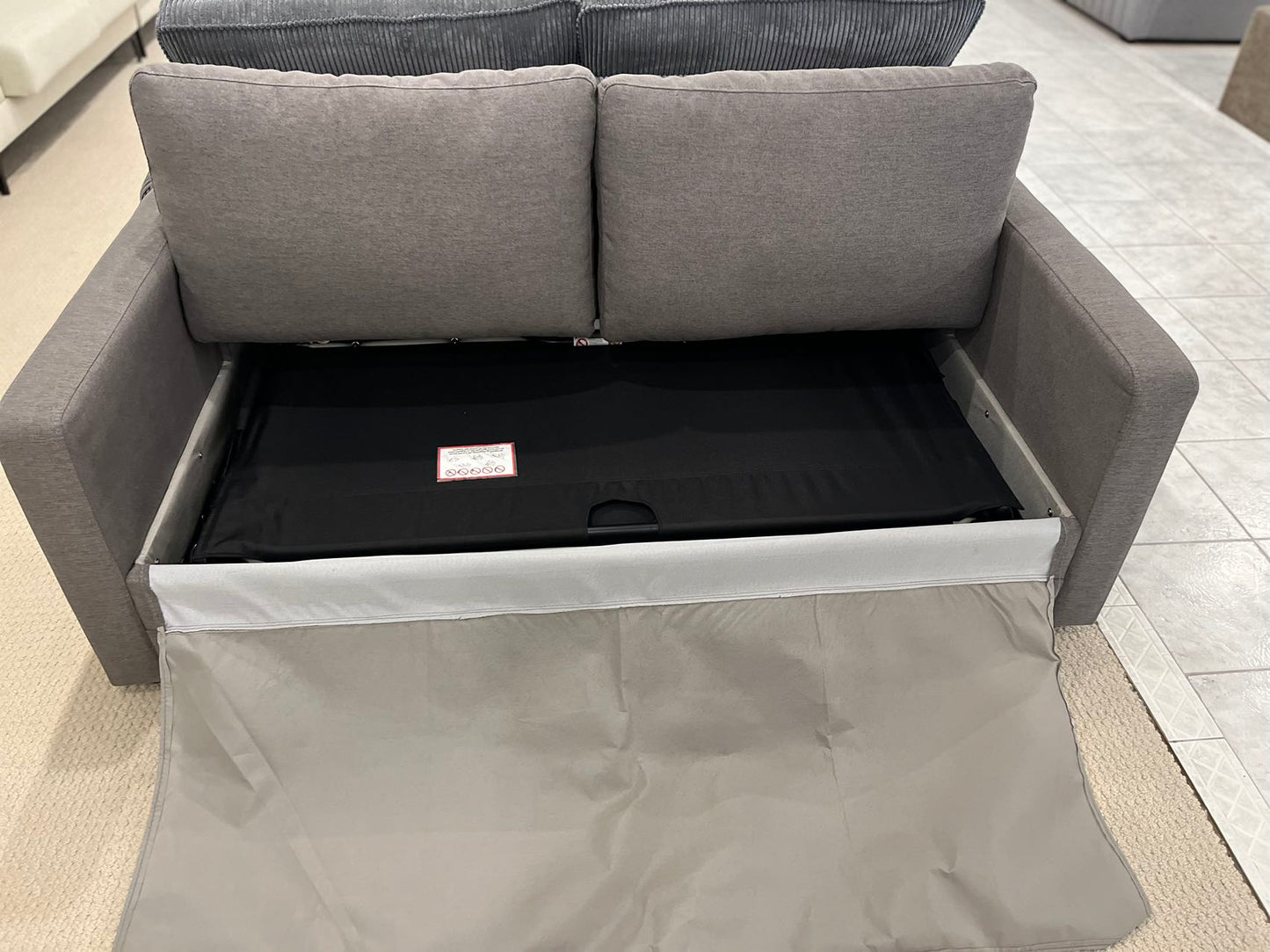 DS6353 Fabric Sofa bed with foam mattress