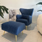 "CELINE" Luxury Armchair Navy Blue