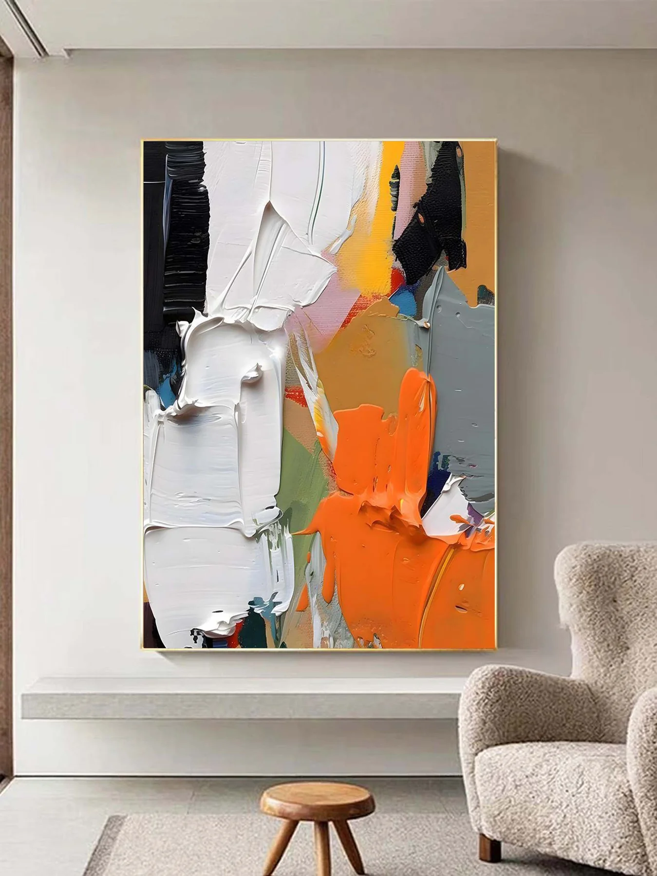 Framed COLORFUL 3D PAINTING #CA043