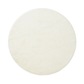 " Cozy Round Plush Rug White / 140cm