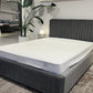 "HARP" Bed Frame -Neutral grey velvet