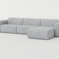 " DOFF" Modular Sectional Sofa with Ottoman Fabric -Smoke Grey