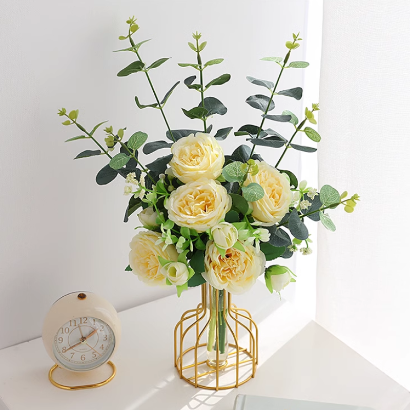 Topleo Peony artificial flowers -Pair