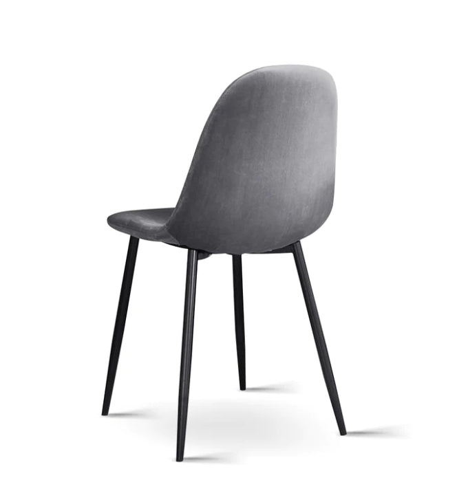 NA01DC Velvet Grey Dining Chair - Velvet Grey