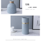 Topleo Blue Nordic exquisite ceramic vase with artificial flowers