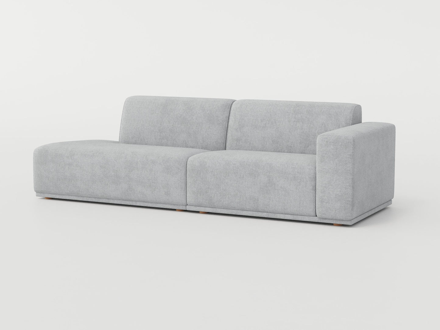 " DOFF" Modular Sectional Sofa with Ottoman Fabric -Smoke Grey