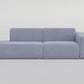 " DOFF" Modular Sectional Sofa with Ottoman Fabric -Light Grey