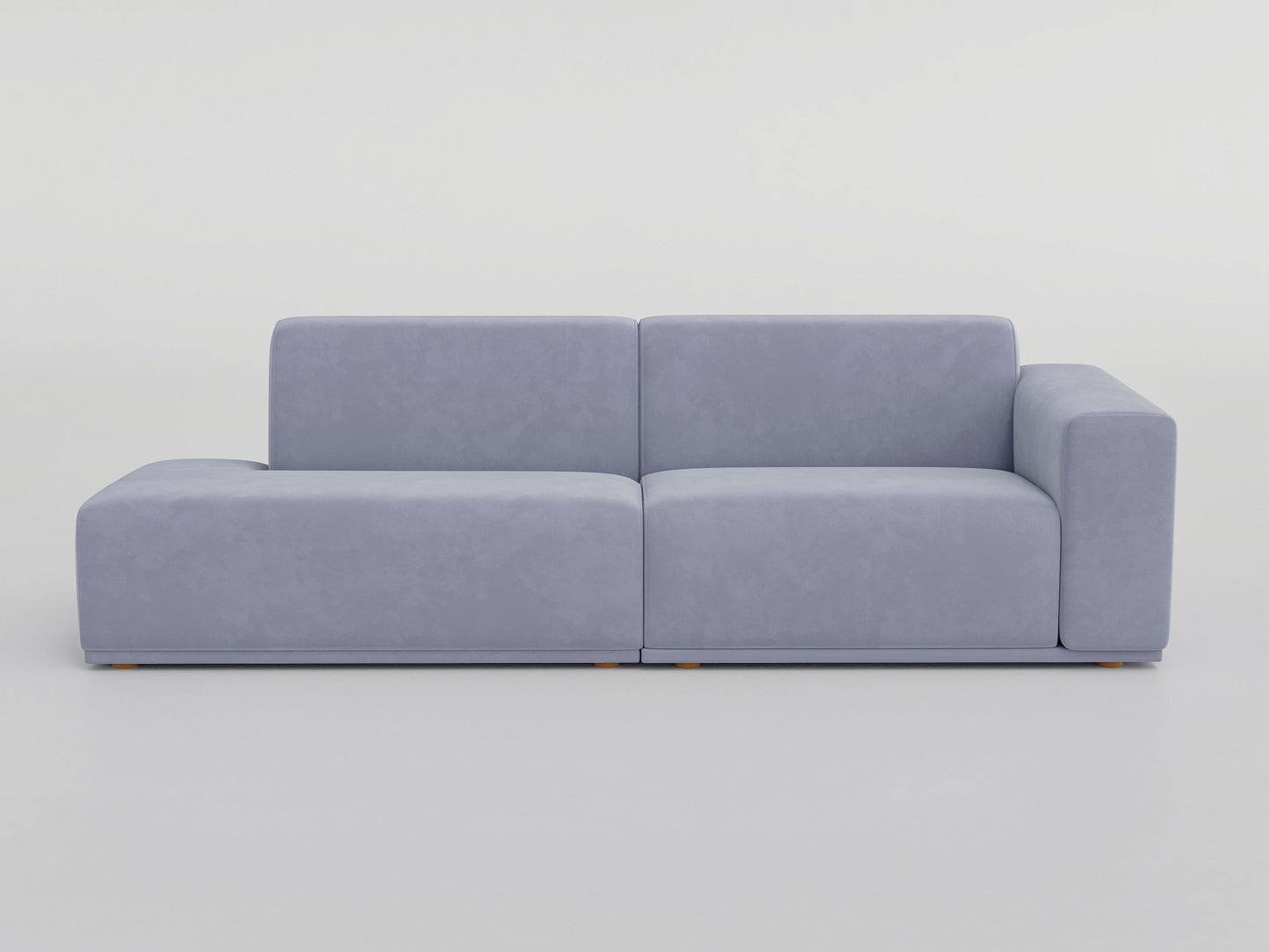 " DOFF" Modular Sectional Sofa with Ottoman Fabric -Light Grey