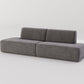 " DOFF" Modular Sectional Sofa with Ottoman Fabric -Charcoal