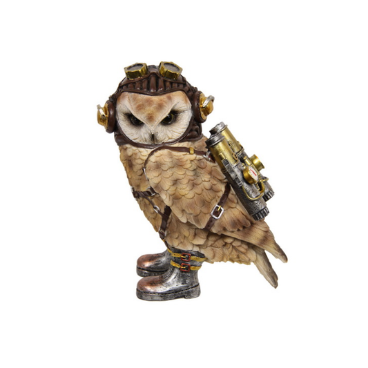 Topleo Crafts 21cm Owl Punk With Jet Pack-A