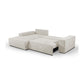 "AMELIA" L-Shape Sofa Bed with Storage - Cream