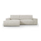 "AMELIA" L-Shape Sofa Bed with Storage - Cream