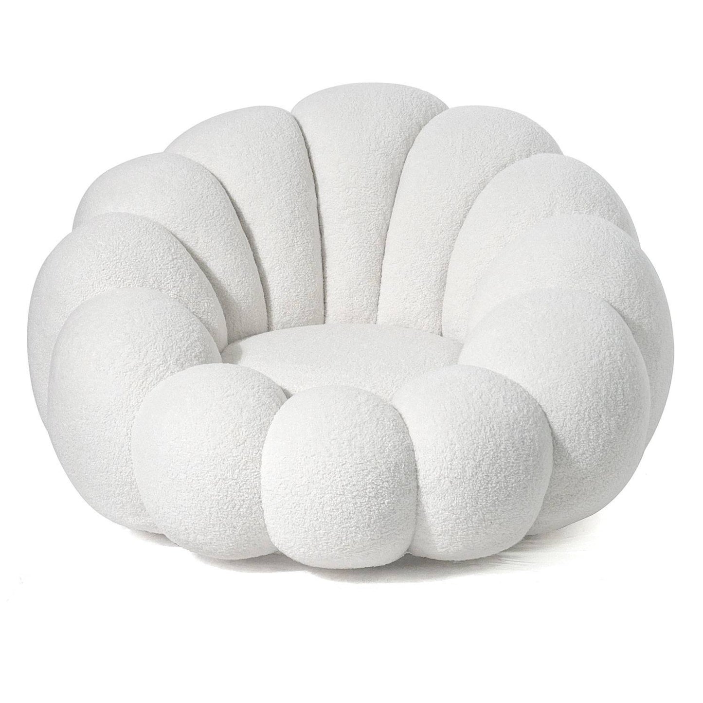 "ARIELINA" Sofa Chair Armchair Boucle Fabric-White