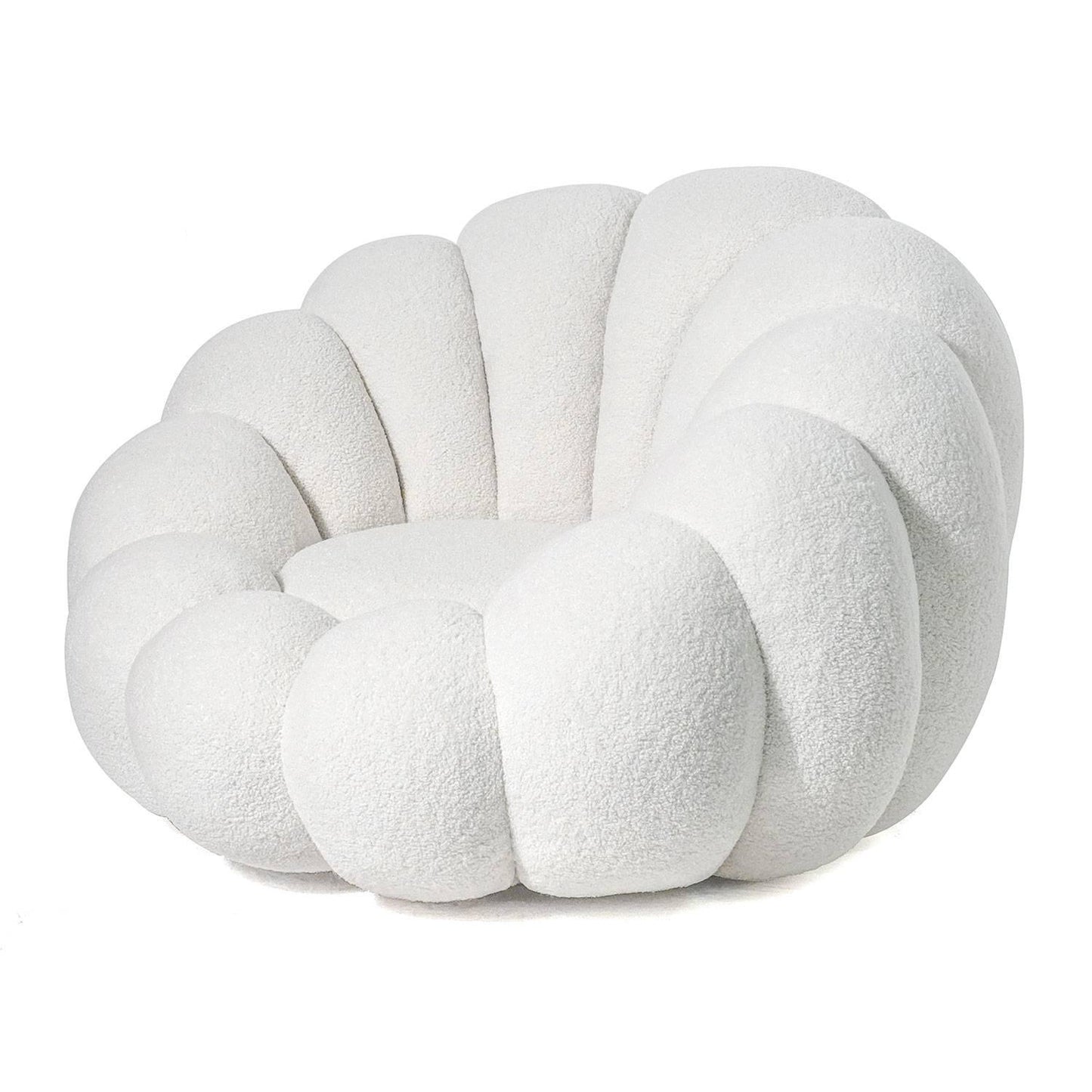 "ARIELINA" Sofa Chair Armchair Boucle Fabric-White