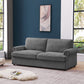 New Arrival "PHEBE" 2-Seater Sofa Bed Couch with Foam Mattress -Grey