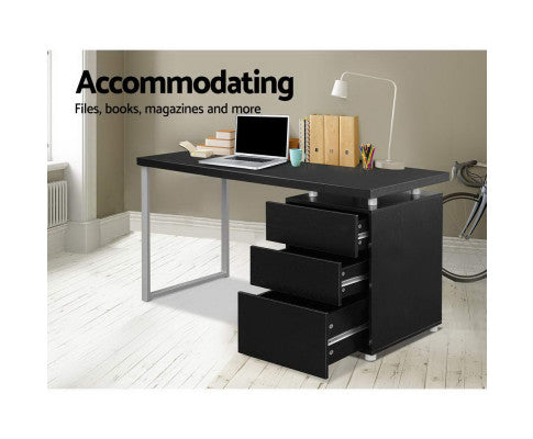 DESK-140M-BK-AB Computer Desk Black