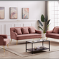 Velvet Pink Sofa Set