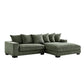 New Arrival "BRAM" Corner SOFA Corduroy Fabric -Forest Green