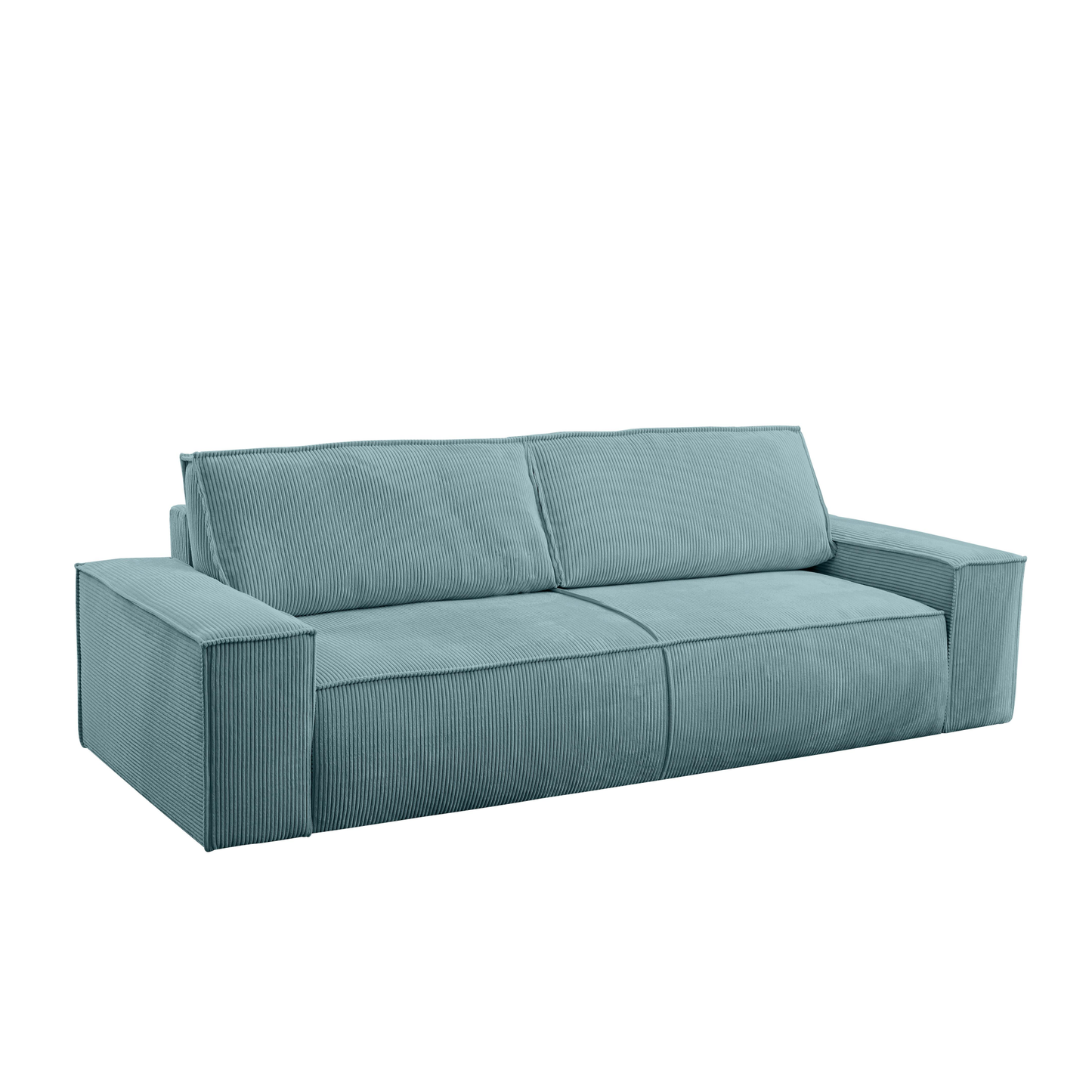 "AMELIA" 3-Seater Sofa Bed with Storage - Blue