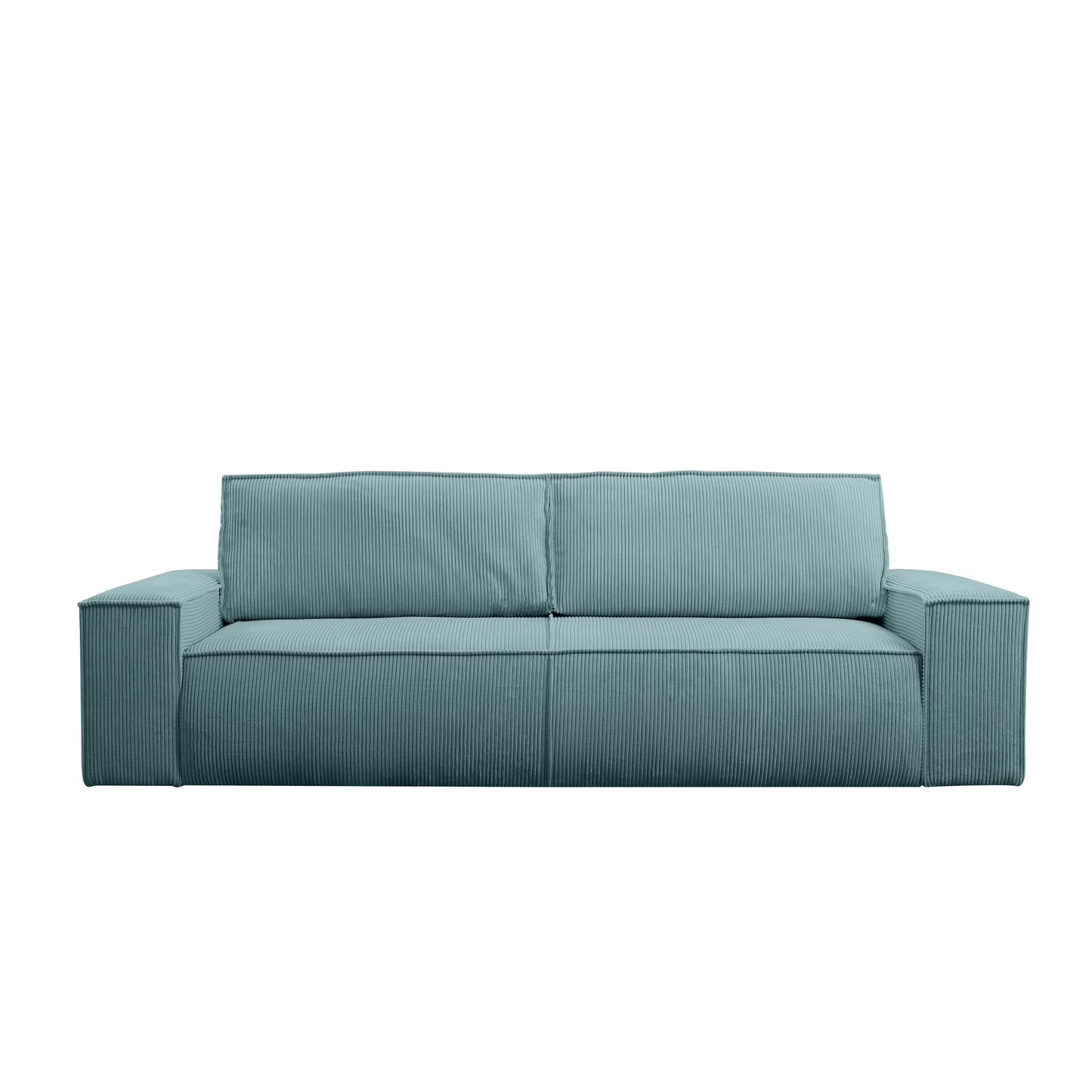 "AMELIA" 3-Seater Sofa Bed with Storage - Blue