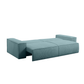 "AMELIA" 3-Seater Sofa Bed with Storage - Blue