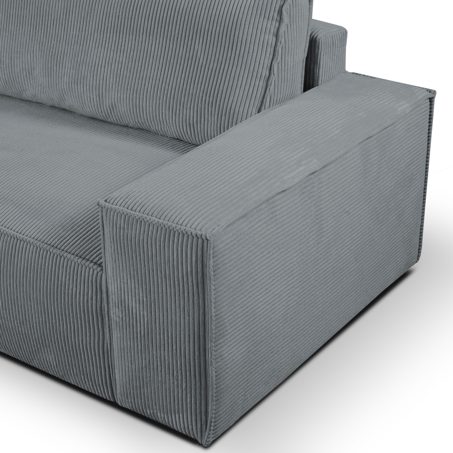 "AMELIA" L-Shape Sofa Bed with Storage -Grey