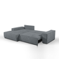 "AMELIA" L-Shape Sofa Bed with Storage -Grey