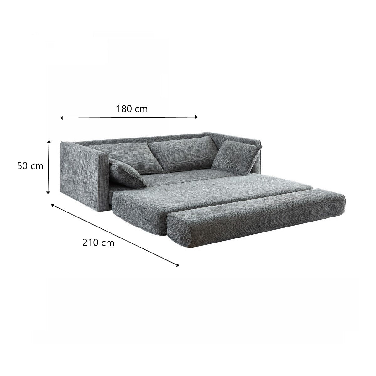 New Arrival "COMFY" Compressed Sofa Bed -Fabric Grey