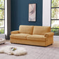 "PHEBE" 2-Seater Sofa Bed Couch with Foam Mattress -Ginger