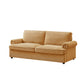 "PHEBE" 2-Seater Sofa Bed Couch with Foam Mattress -Ginger