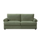 "PHEBE" 2-Seater Sofa Bed Couch with Foam Mattress -Olive Green