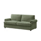 "PHEBE" 2-Seater Sofa Bed Couch with Foam Mattress -Olive Green