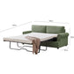 "PHEBE" 2-Seater Sofa Bed Couch with Foam Mattress -Olive Green