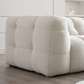 "MARIO" Luxury 1-Seater Sofa Boucle Fabric -White