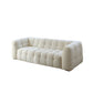 "MARIO" 2-Seater Boucle Fabric Sofa -Cream